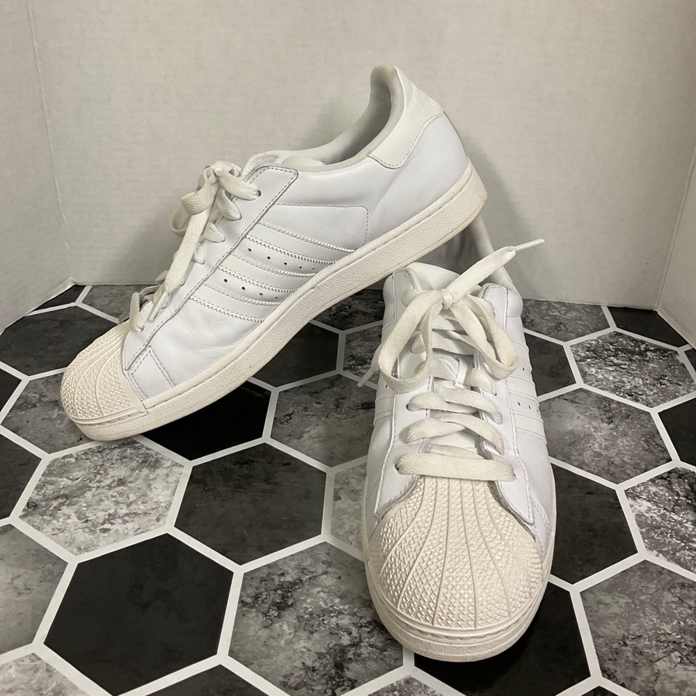 Adidas Superstars All White Men’s 12